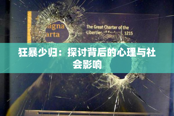 狂暴少归：探讨背后的心理与社会影响