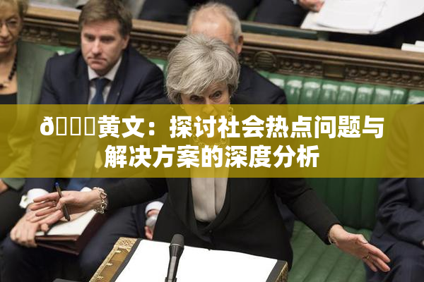 🔞黄文：探讨社会热点问题与解决方案的深度分析