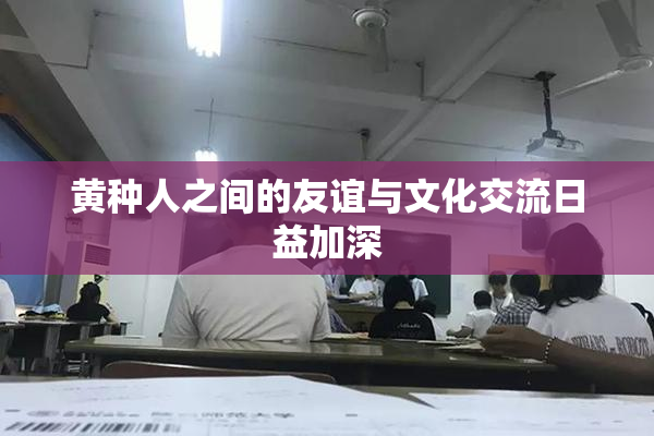黄种人之间的友谊与文化交流日益加深