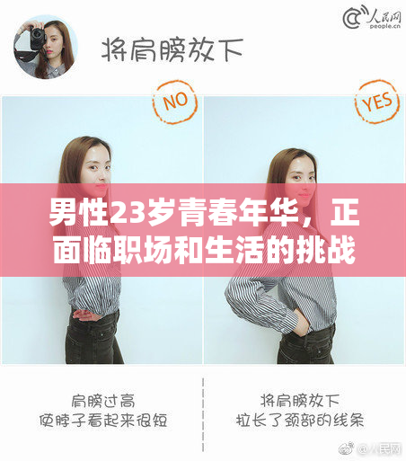男性23岁青春年华，正面临职场和生活的挑战