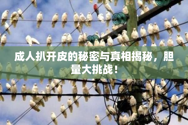 成人扒开皮的秘密与真相揭秘，胆量大挑战！