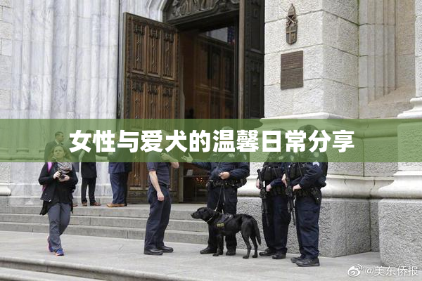 女性与爱犬的温馨日常分享