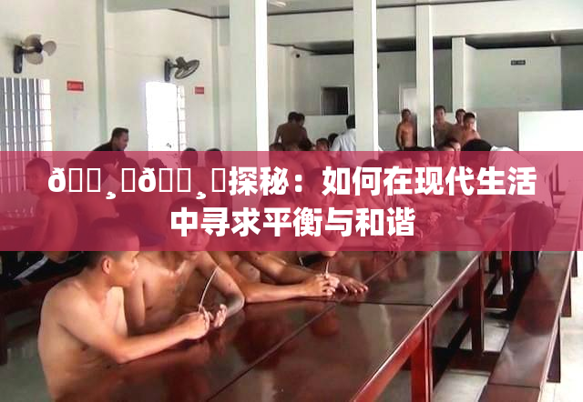 🌸‌🌸‌探秘：如何在现代生活中寻求平衡与和谐