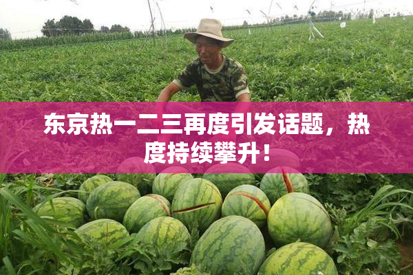 东京热一二三再度引发话题，热度持续攀升！