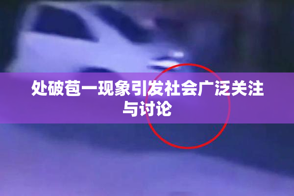处破苞一现象引发社会广泛关注与讨论