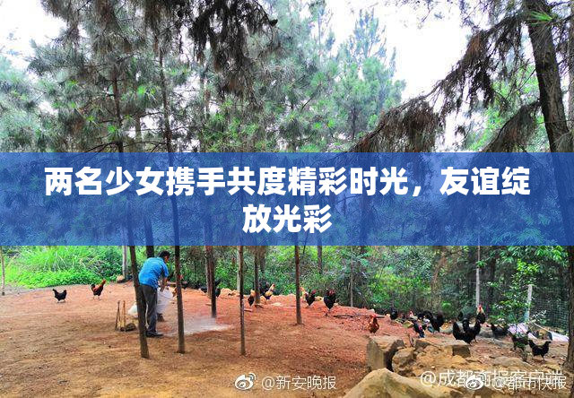 两名少女携手共度精彩时光，友谊绽放光彩