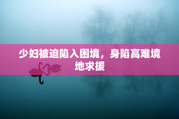 少妇被迫陷入困境，身陷高难境地求援