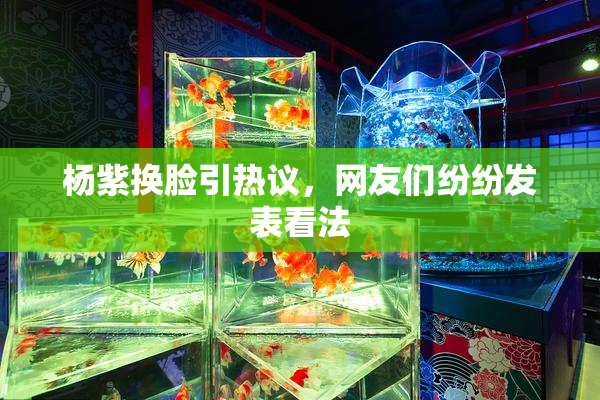 杨紫换脸引热议，网友们纷纷发表看法