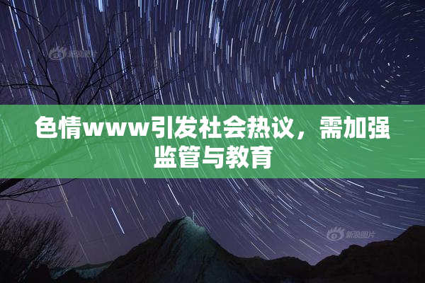 色情www引发社会热议，需加强监管与教育