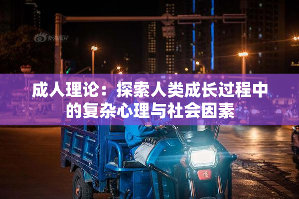 成人理论：探索人类成长过程中的复杂心理与社会因素
