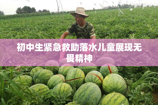 初中生紧急救助落水儿童展现无畏精神