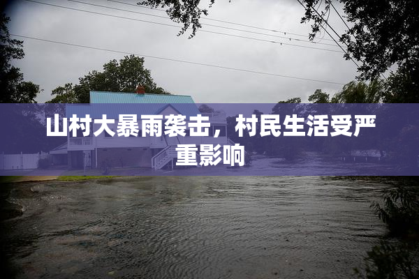 山村大暴雨袭击，村民生活受严重影响