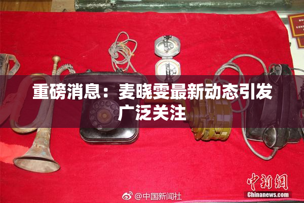 重磅消息：麦晓雯最新动态引发广泛关注