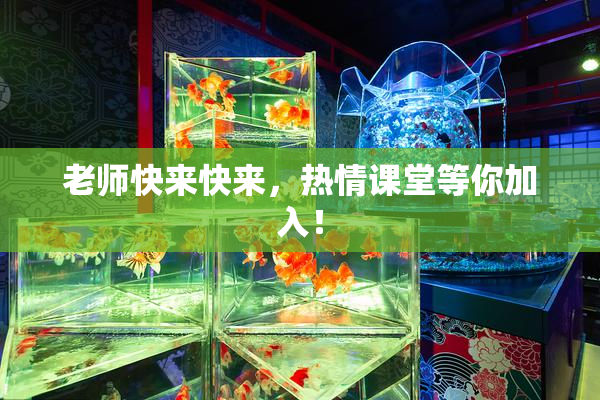 老师快来快来，热情课堂等你加入！