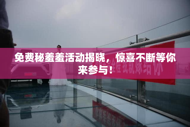 免费秘羞羞活动揭晓，惊喜不断等你来参与！