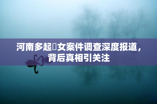 河南多起婬女案件调查深度报道，背后真相引关注