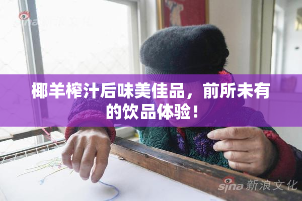 椰羊榨汁后味美佳品，前所未有的饮品体验！