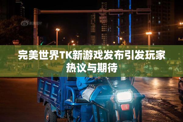 完美世界TK新游戏发布引发玩家热议与期待