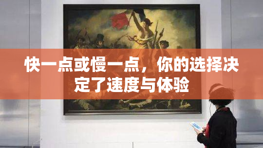 快一点或慢一点，你的选择决定了速度与体验