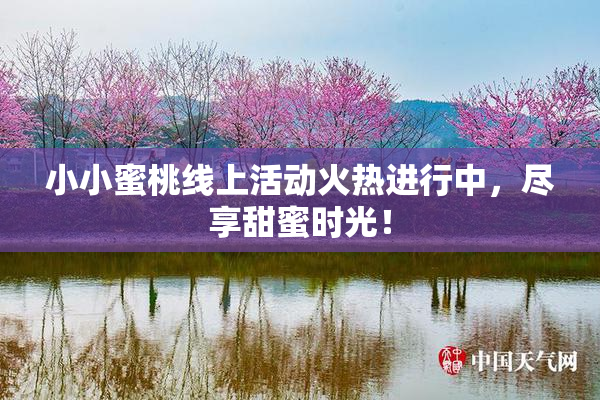 小小蜜桃线上活动火热进行中，尽享甜蜜时光！