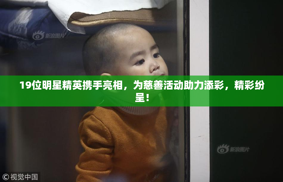 19位明星精英携手亮相，为慈善活动助力添彩，精彩纷呈！