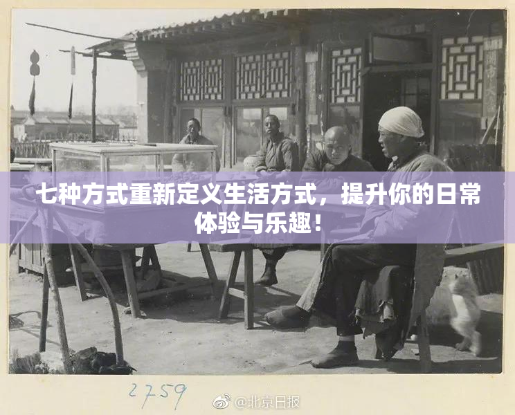 七种方式重新定义生活方式，提升你的日常体验与乐趣！