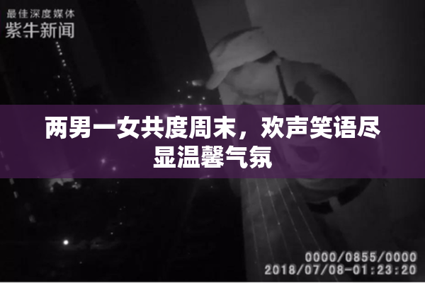 两男一女共度周末，欢声笑语尽显温馨气氛