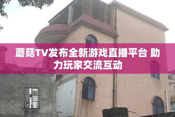 蘑菇TV发布全新游戏直播平台 助力玩家交流互动