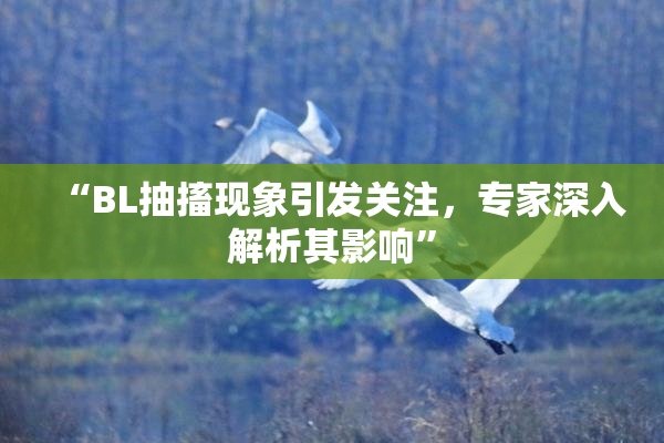 “BL抽搐现象引发关注，专家深入解析其影响”