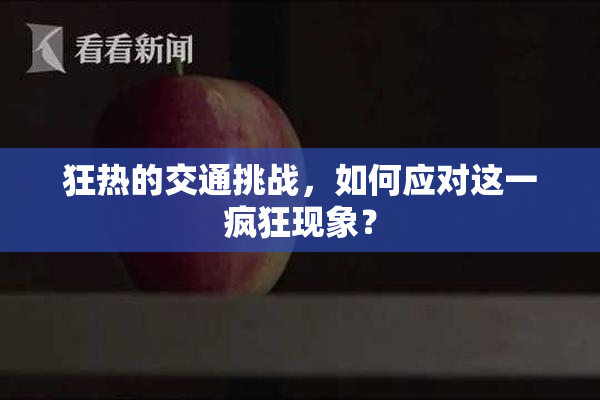 狂热的交通挑战，如何应对这一疯狂现象？