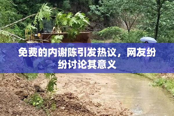 免费的内谢陈引发热议，网友纷纷讨论其意义