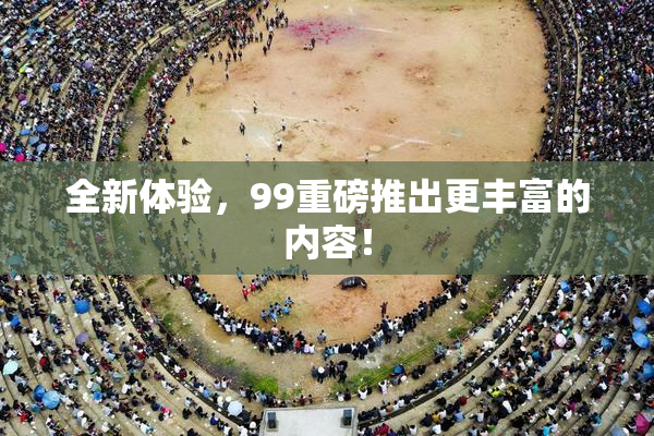 全新体验，99重磅推出更丰富的内容！