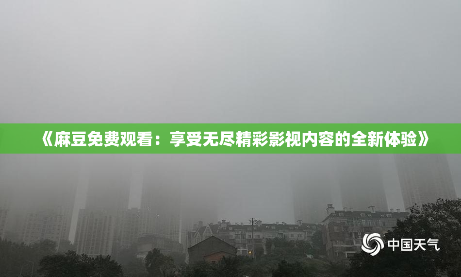 《麻豆免费观看：享受无尽精彩影视内容的全新体验》