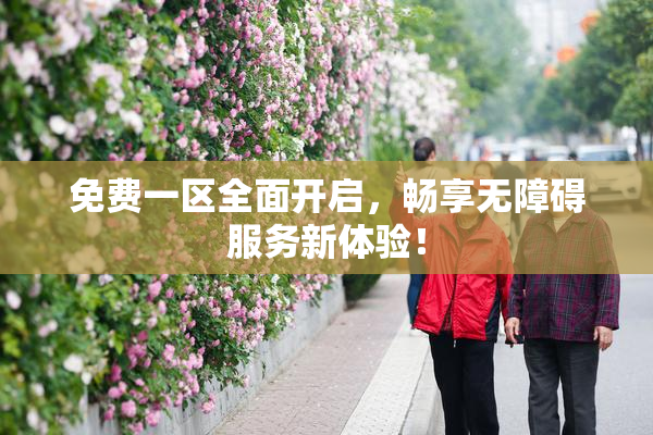 免费一区全面开启，畅享无障碍服务新体验！