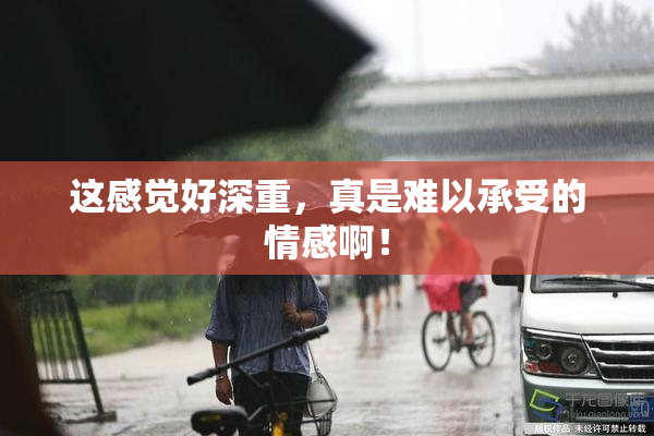 这感觉好深重，真是难以承受的情感啊！