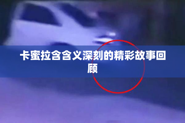 卡蜜拉含含义深刻的精彩故事回顾