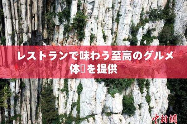 レストランで味わう至高のグルメ体験を提供