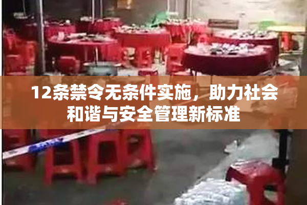 12条禁令无条件实施，助力社会和谐与安全管理新标准