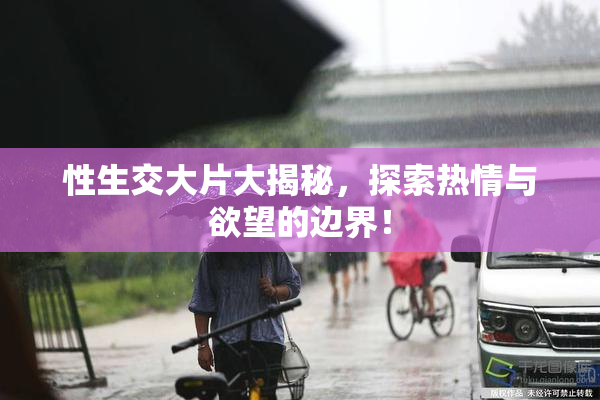 性生交大片大揭秘，探索热情与欲望的边界！