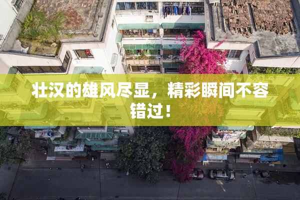 壮汉的雄风尽显，精彩瞬间不容错过！