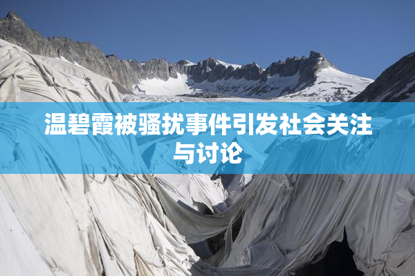 温碧霞被骚扰事件引发社会关注与讨论