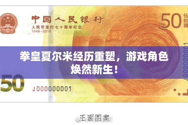 拳皇夏尔米经历重塑，游戏角色焕然新生！