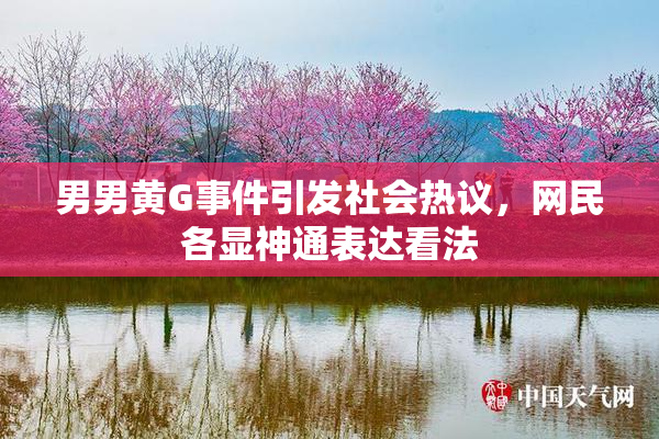 男男黄G事件引发社会热议，网民各显神通表达看法