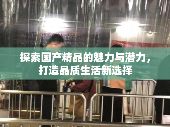 探索国产精品的魅力与潜力，打造品质生活新选择