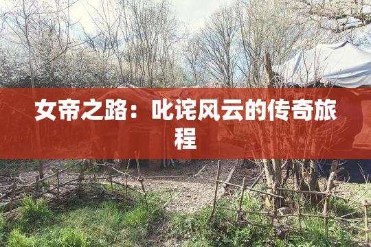 女帝之路：叱诧风云的传奇旅程