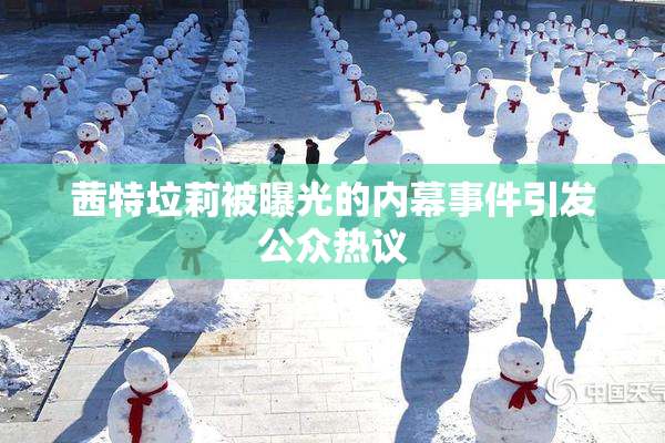 茜特垃莉被曝光的内幕事件引发公众热议