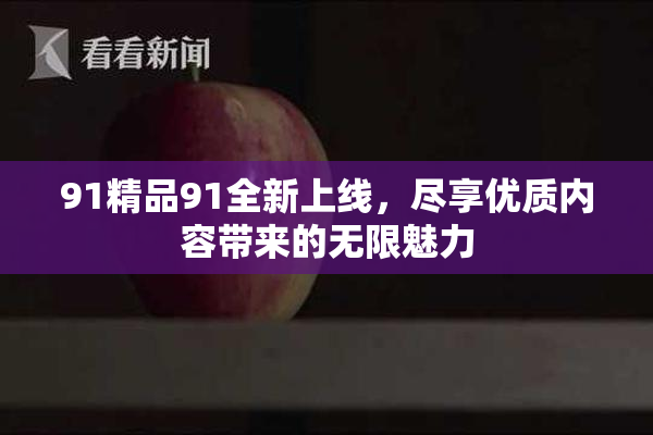 91精品91全新上线，尽享优质内容带来的无限魅力