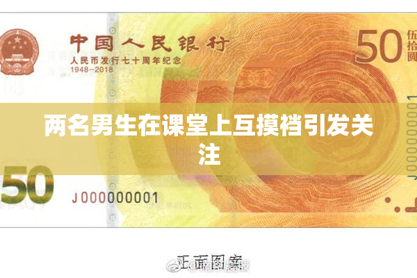 两名男生在课堂上互摸裆引发关注