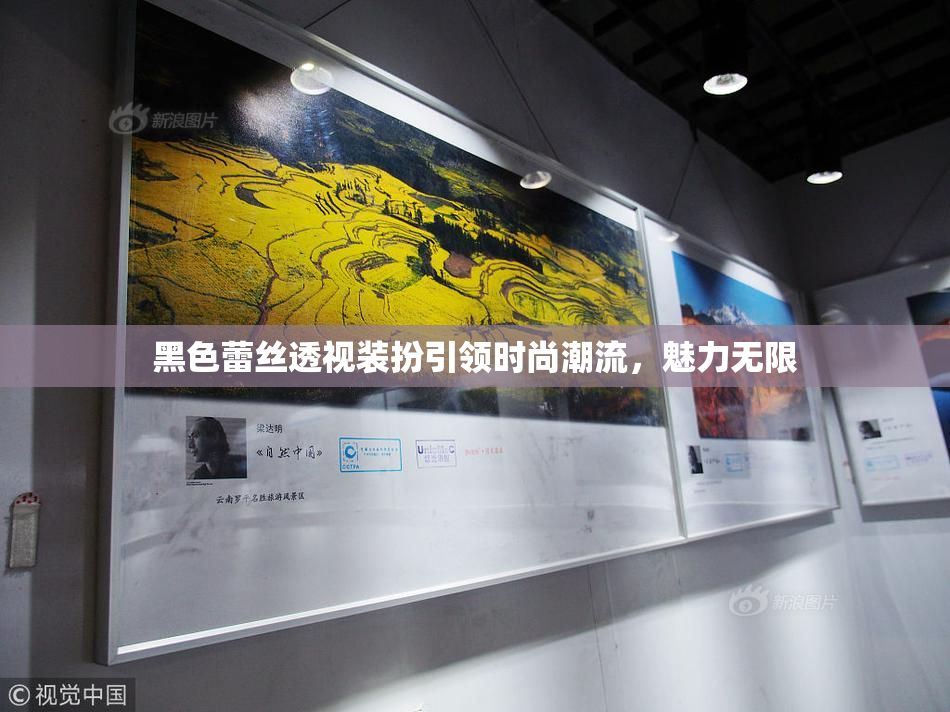 黑色蕾丝透视装扮引领时尚潮流，魅力无限