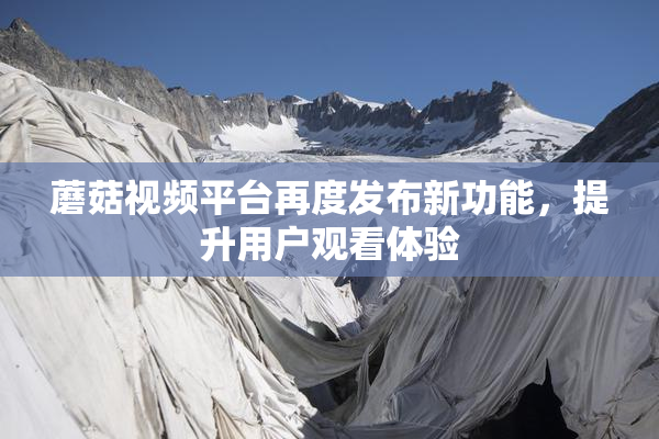 蘑菇视频平台再度发布新功能，提升用户观看体验